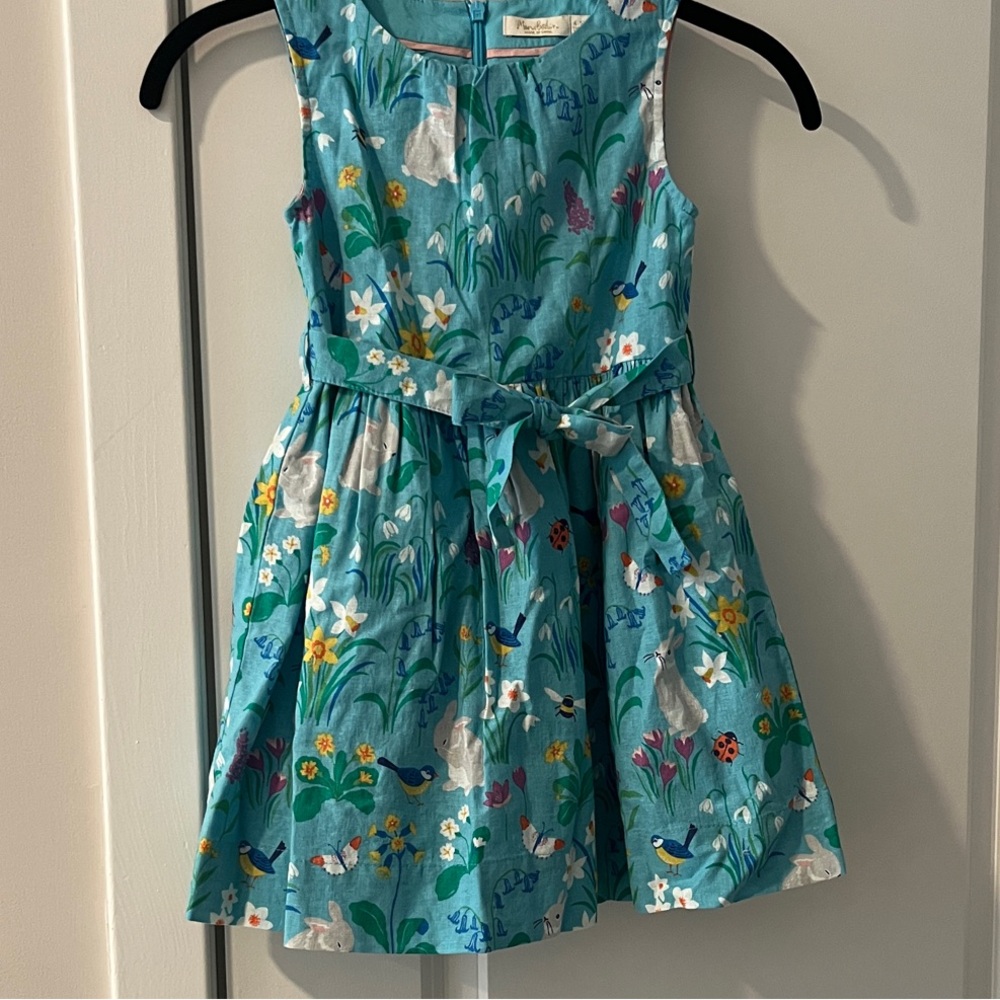 Ralph Lauren Teal Floral Kids Dress